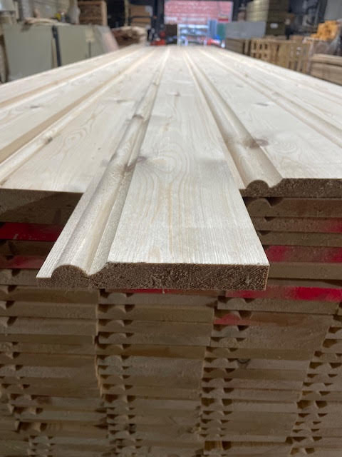6 INCH PINE TORUS REDWOOD SKIRTING BOARD - 4.8M LENGTH - £10 EACH