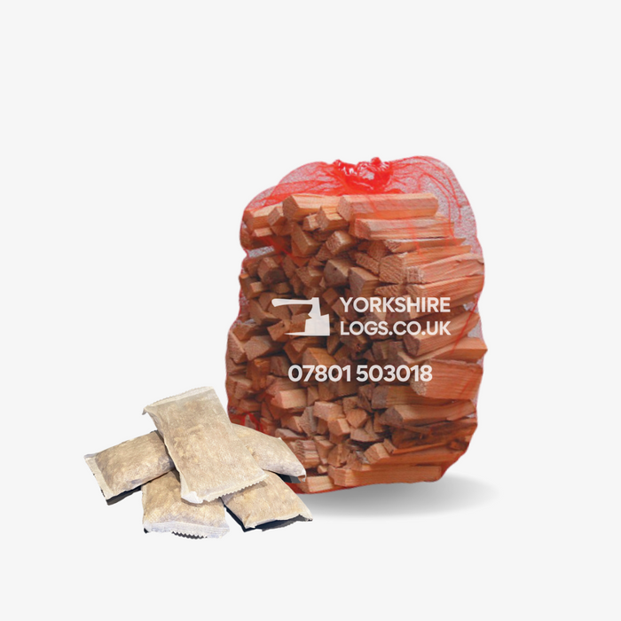 Kindling + 40 Fire Lighters with Free Delivery!