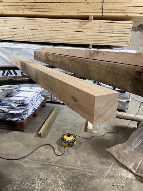 SOLID OAK HARDWOOD TIMBER BEAMS / POSTS / SLEEPERS - VARIOUS SIZES