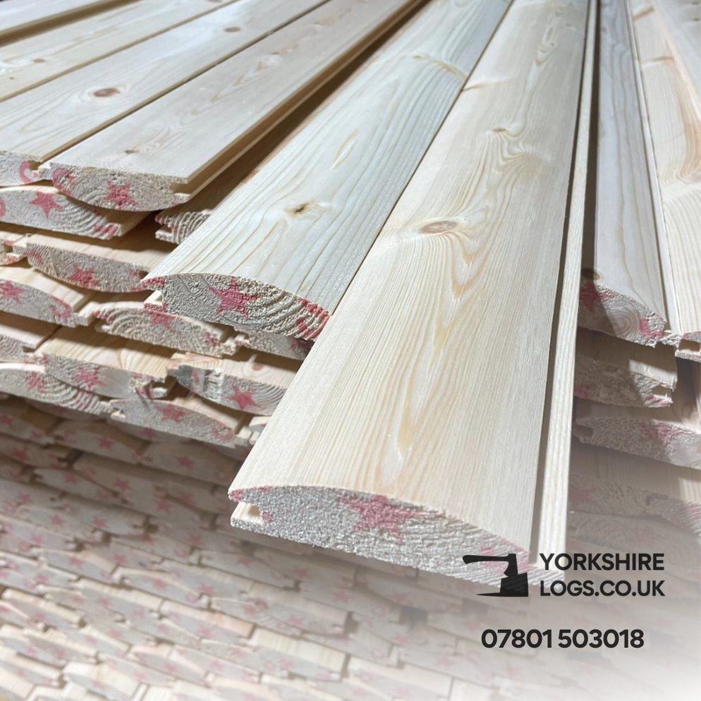 Pine Loglap T&G Cladding — Yorkshire Logs