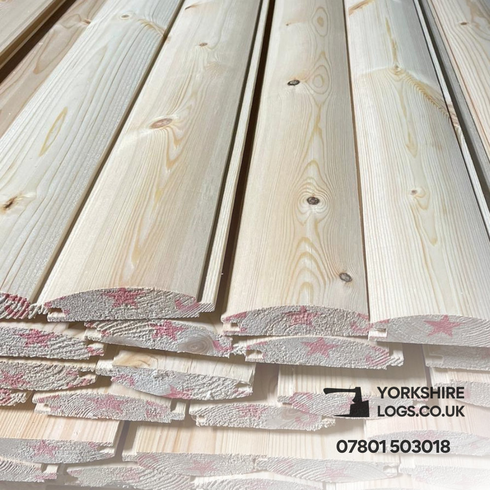 Pine Loglap T&G Cladding — Yorkshire Logs