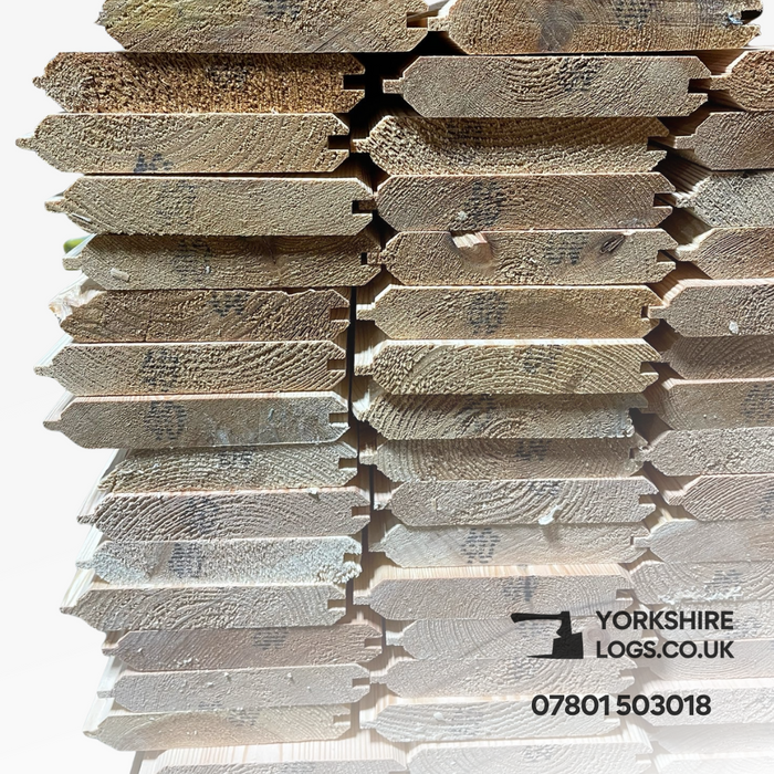V Rigs Cladding V Tongue & Groove Cladding — Yorkshire Logs