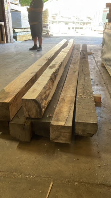 4.8M OAK HARDWOOD BEAMS