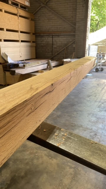 4.8M OAK HARDWOOD BEAMS