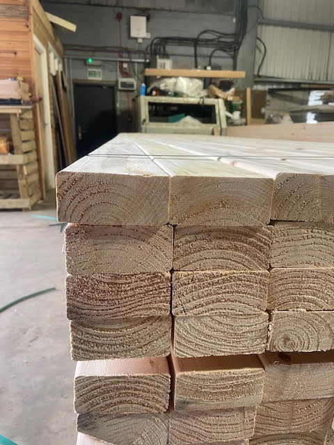 4X2 TIMBER STUDWORK GRADED C16 - 4.8M LENGTHS - £11