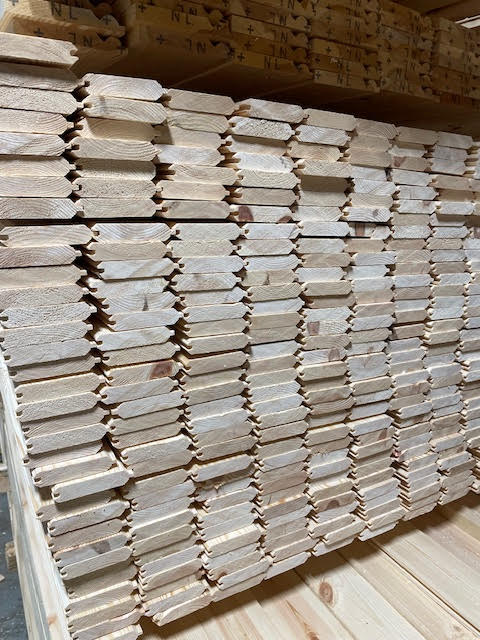 PINE T&G VGROOVE TIMBER CLADDING **LIMITED PRICE** - £1.20 PER METER INC VAT!!