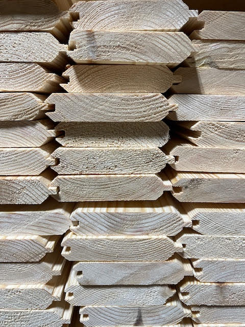 PINE T&G VGROOVE TIMBER CLADDING **LIMITED PRICE** - £1.20 PER METER INC VAT!!