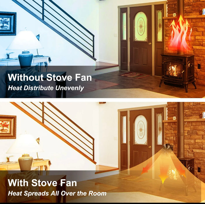 6 Blade Stove Fan Pro