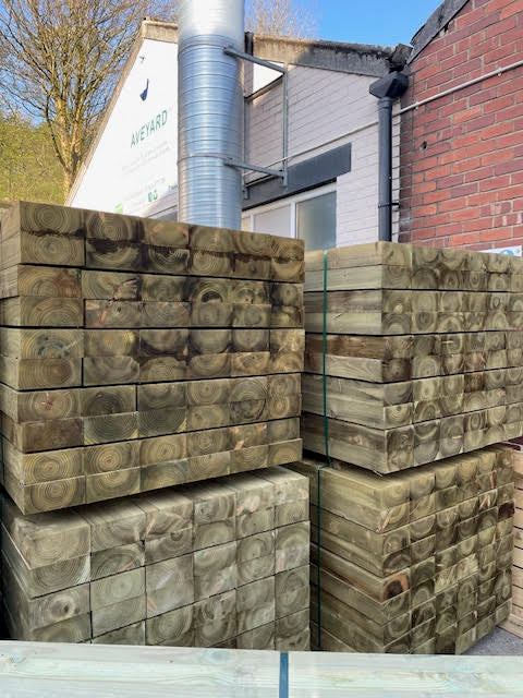 TREATED GARDEN SLEEPERS 2.4M - £21 EACH!