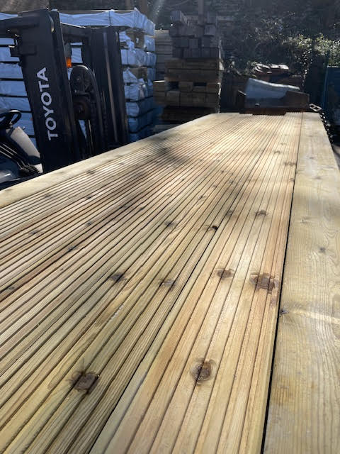 3.6 X 3.6M TREATED DECKING KIT