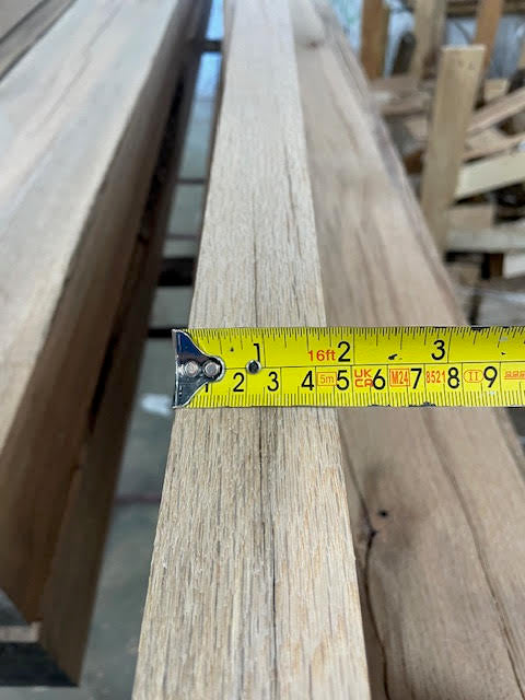 8X2 AIR DRIED SOLID OAK SHELF - 2.4M - £50