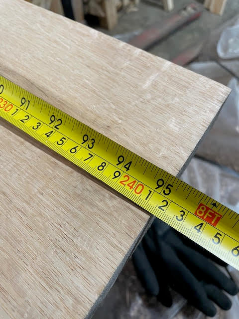 8X2 AIR DRIED SOLID OAK SHELF - 2.4M - £50