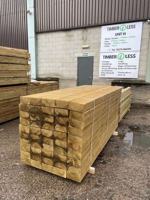 GARDEN RAILWAY SLEEPERS 2.4M - £21 EACH INC VAT